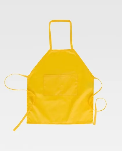 Delantal con peto y bolsillo Amarillo