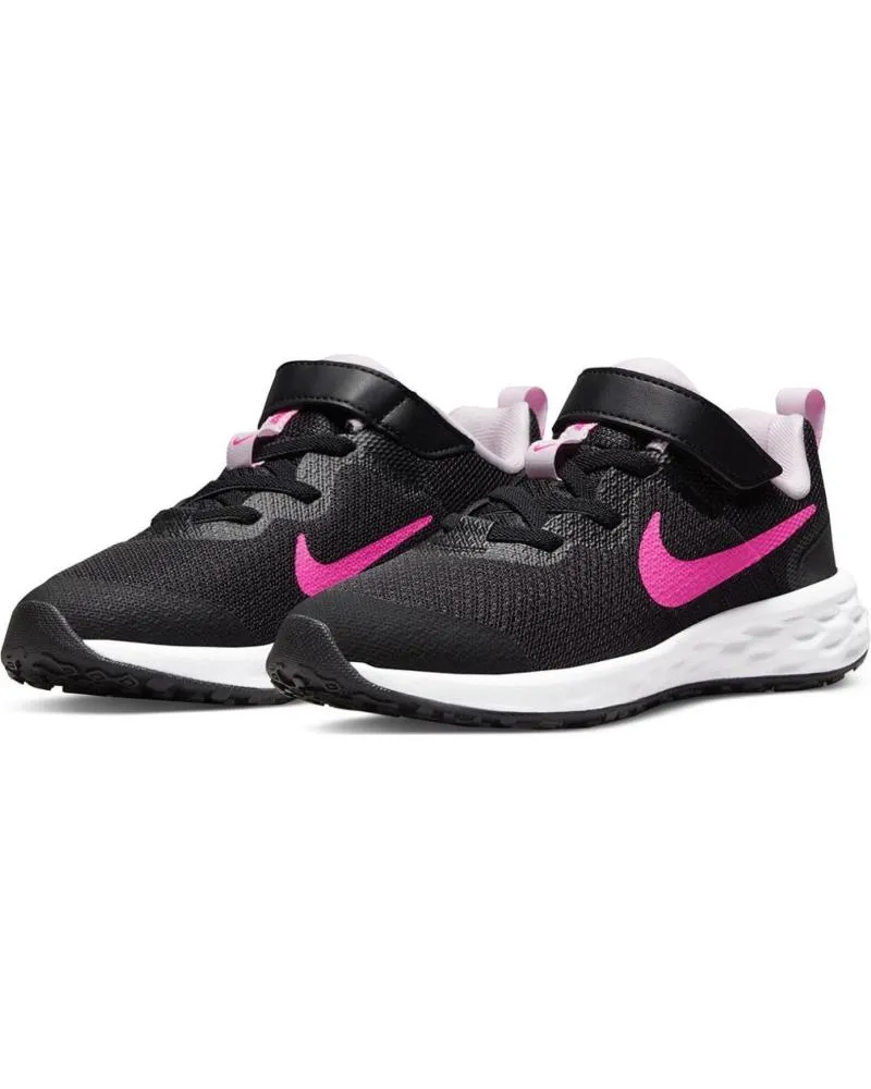 Deportivas de Niña NIKE DEPORTIVA DD1095 CON VELCRO PARA NINA NEGRO ROSA