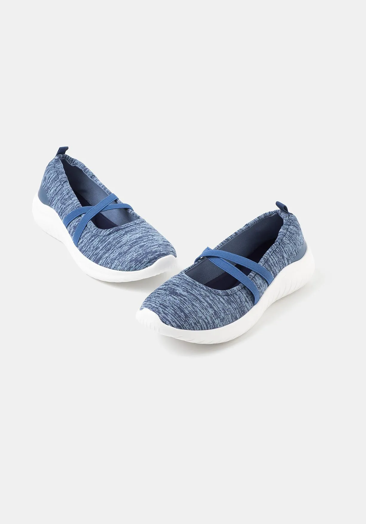 Deportivos bailarina con tiras elásticas Memory Foam de Mujer TEX
