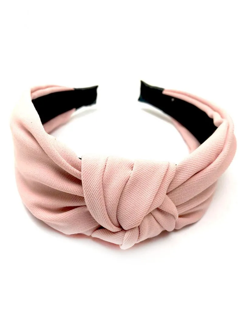 DIADEMAS ROSAS CON DETALLE DE NUDO PARA LUCIR TU MELENA