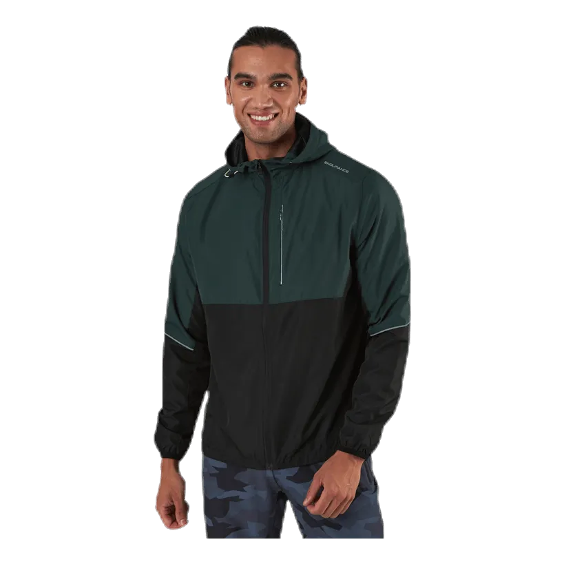 Endurance Thorow Running Jacket With Hood Green
