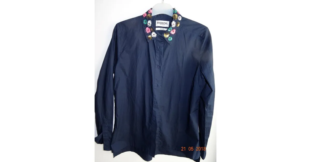 Essentiel Antwerp Falda Azul marino 