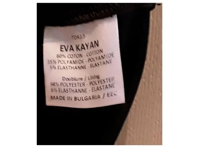 Eva Kayan Vestido con tirantes Negro 
