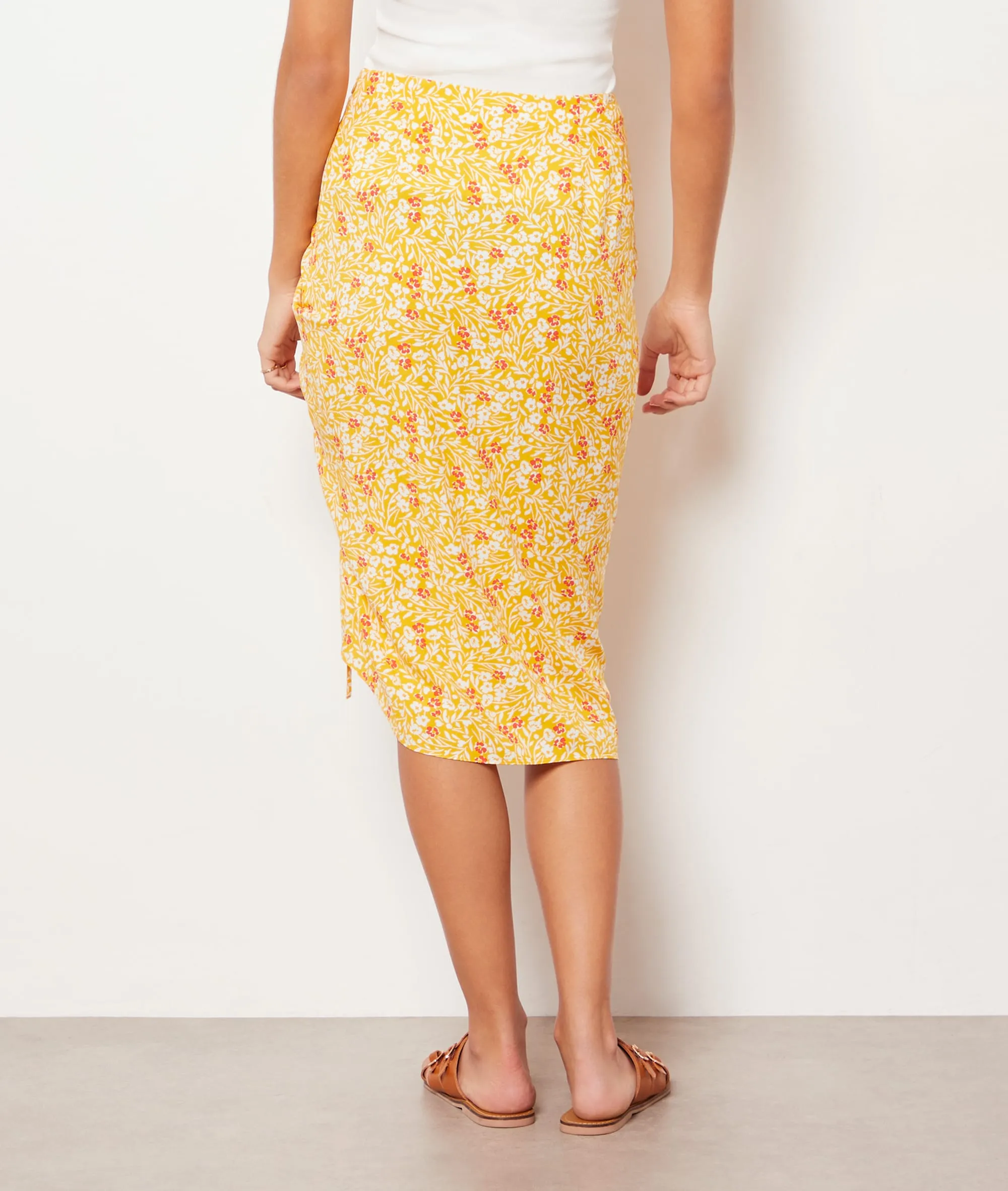 FALDA MIDI ESTAMPADO FLORAL TIMEO MAIS  ETAM