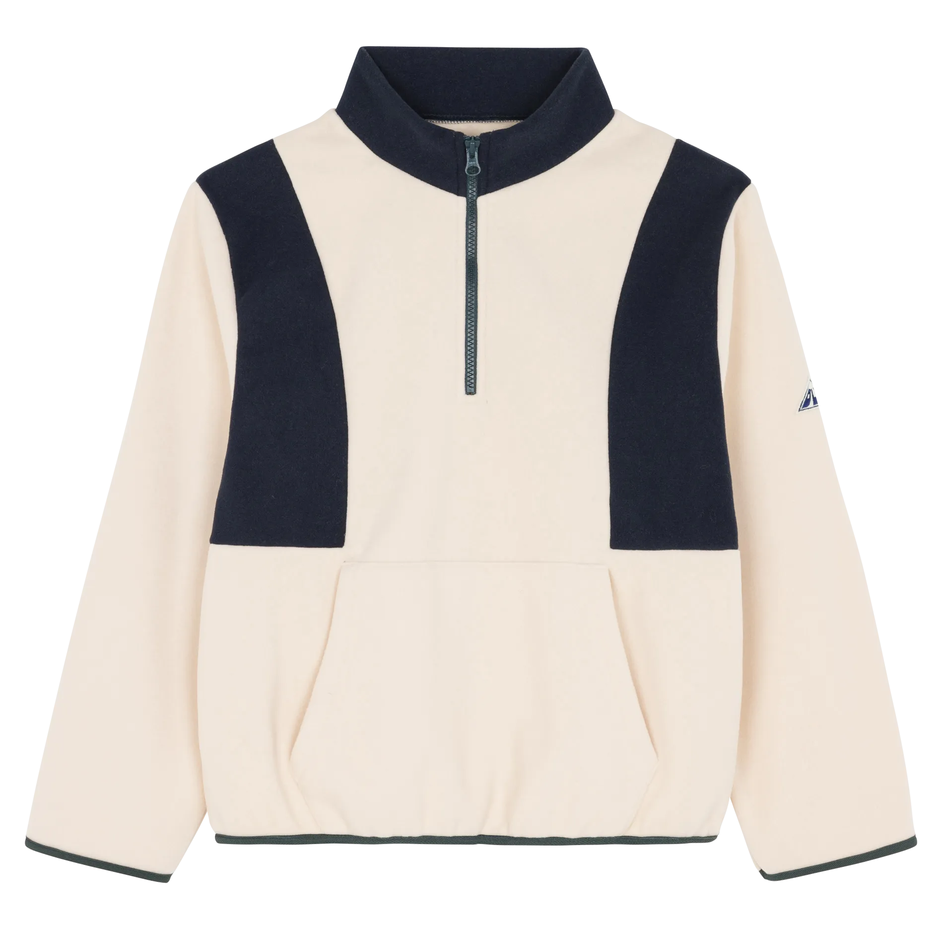 FARIS  FORRO POLAR CON CUELLO ALTO Y CREMALLERA EN BEIGE
