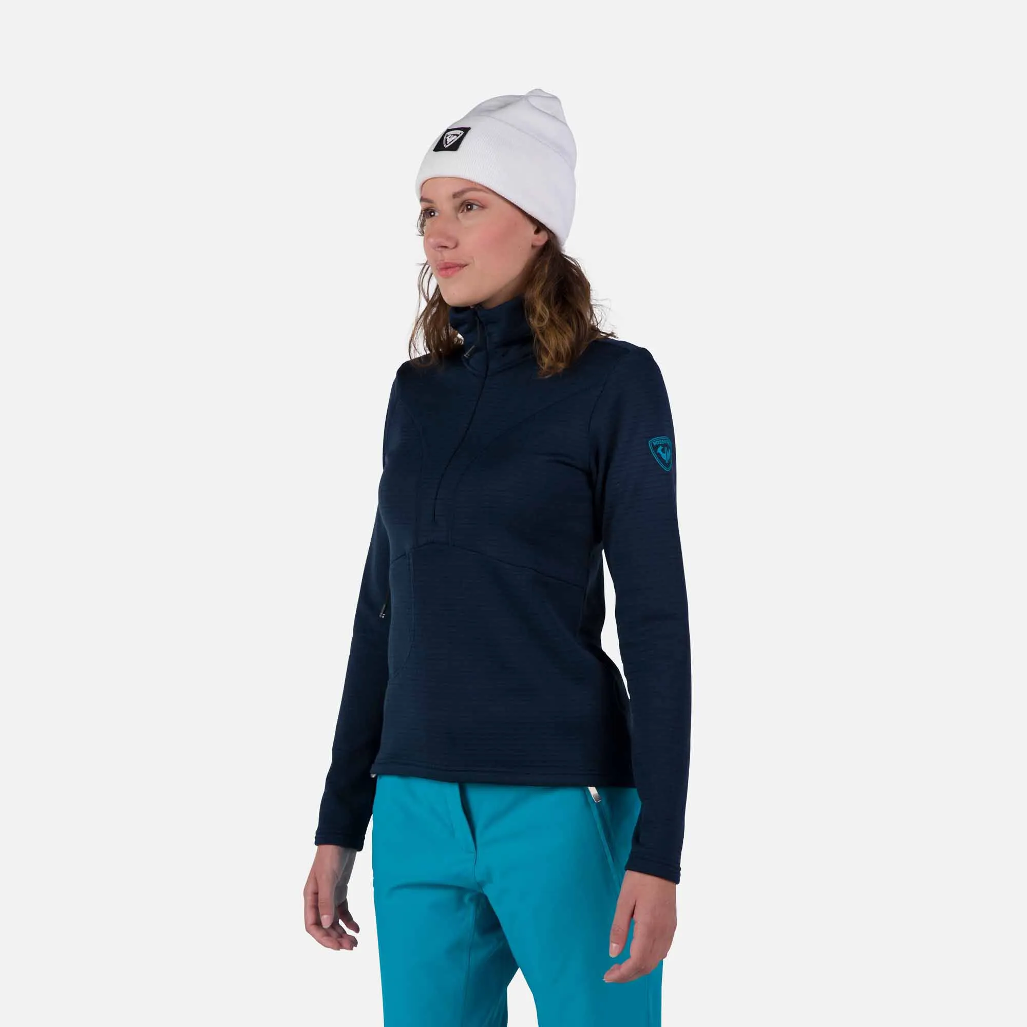 Forro polar mujer con media cremallera Blackside