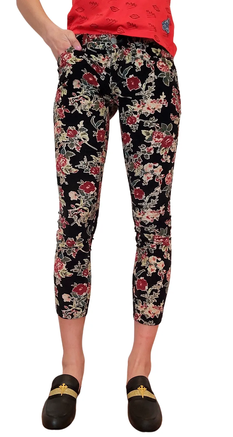 FREE PEOPLE Pantalón Cotelé Floral