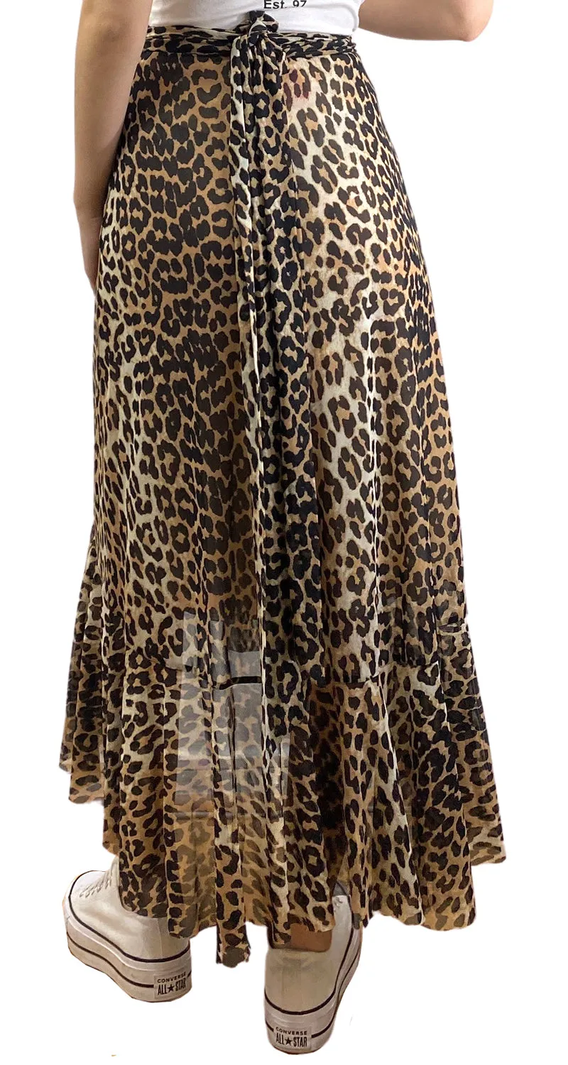 GANNI Falda Animal Print