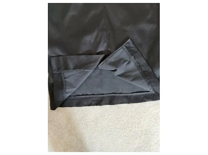Gestuz Vestido de raso sin tirantes Negro 