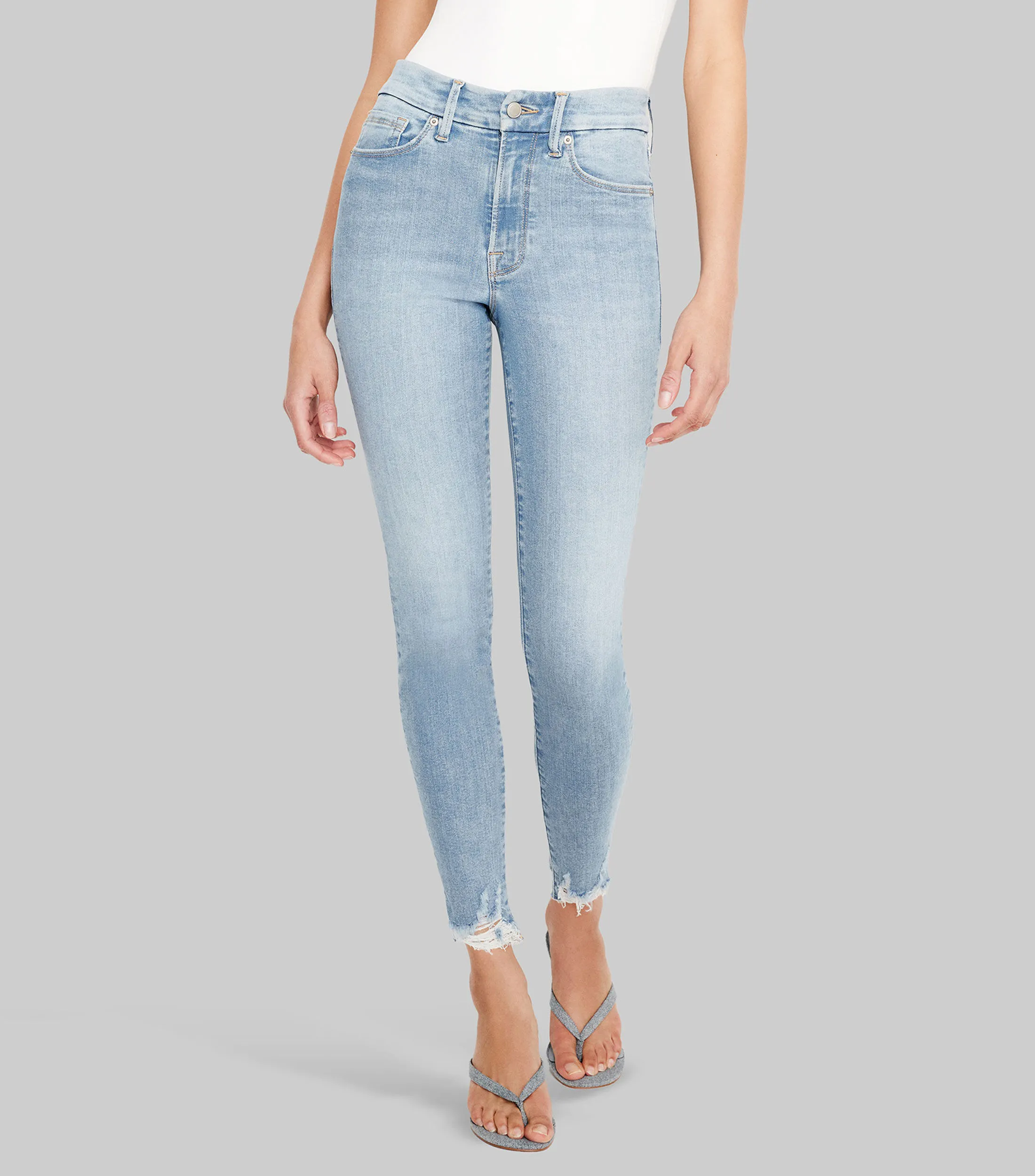 Good American Jeans Good Ease de corte Wideleg Mujer