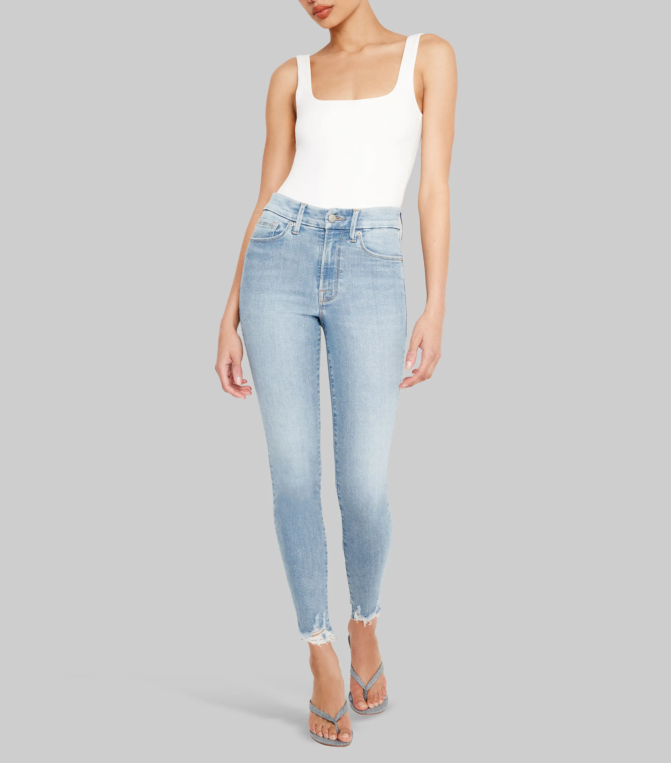 Good American Jeans Good Ease de corte Wideleg Mujer