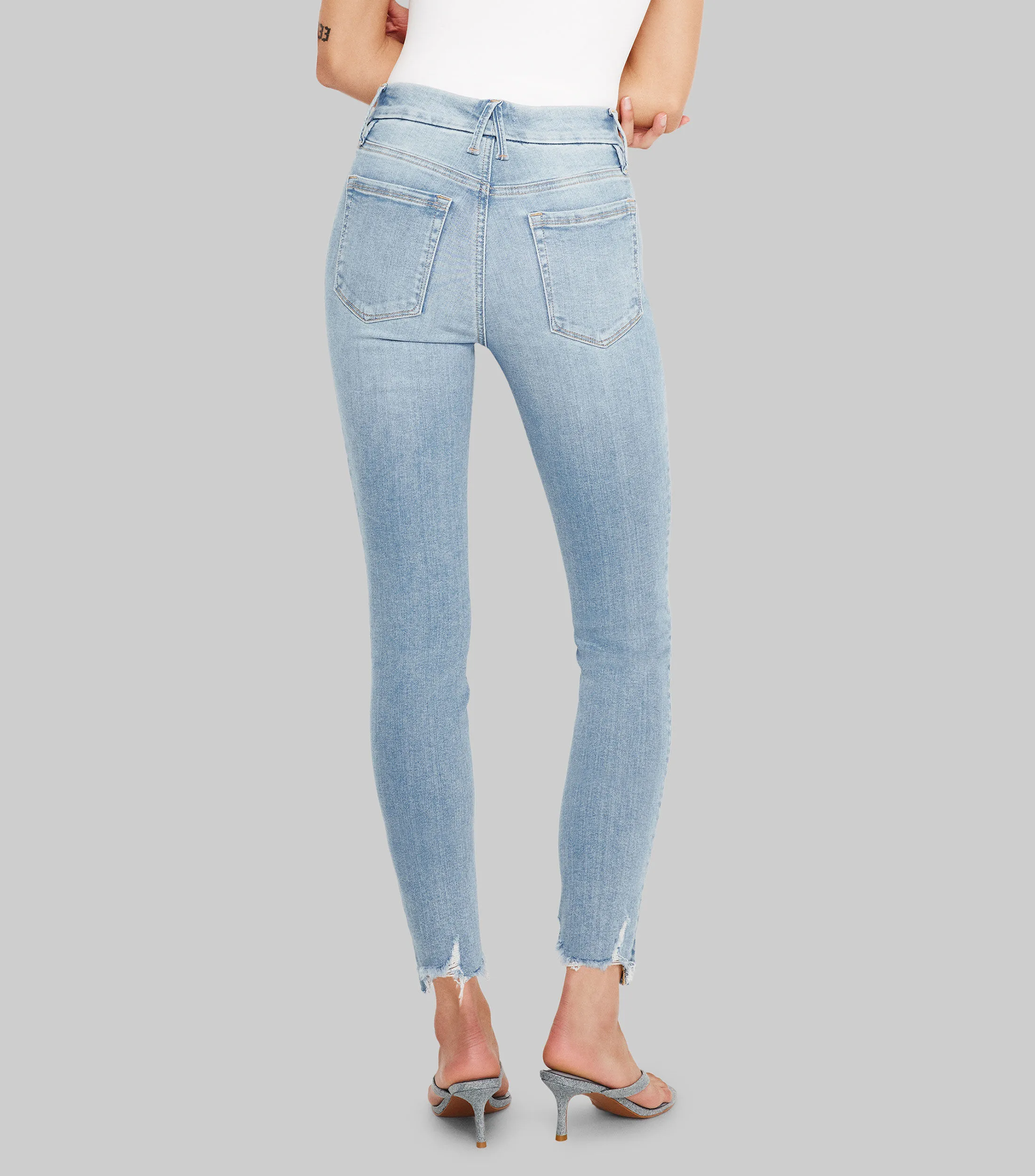 Good American Jeans Good Ease de corte Wideleg Mujer