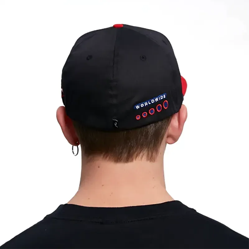 Gorra Rusty Joshua Racer Negro Rojo