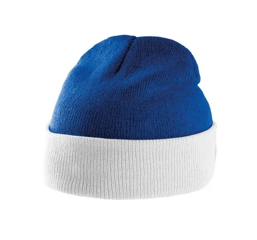 GORRO BICOLOR CON DOBLADILLO