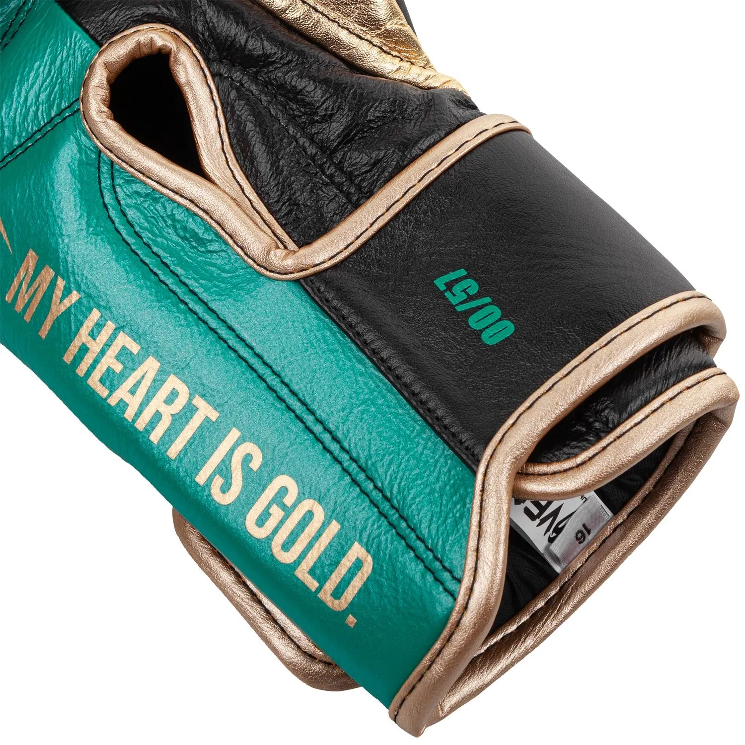 GUANTES DE BOXEO PROFESIONAL VENUM GIANT 2.0  EDICIóN LIMITADA WBC  VELCRO  VERDE METáLICO/ORO