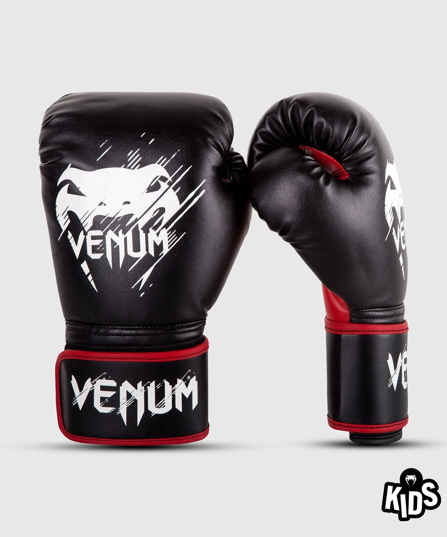 GUANTES DE BOXEO VENUM CONTENDER NIñOS  NEGRO/ROJO