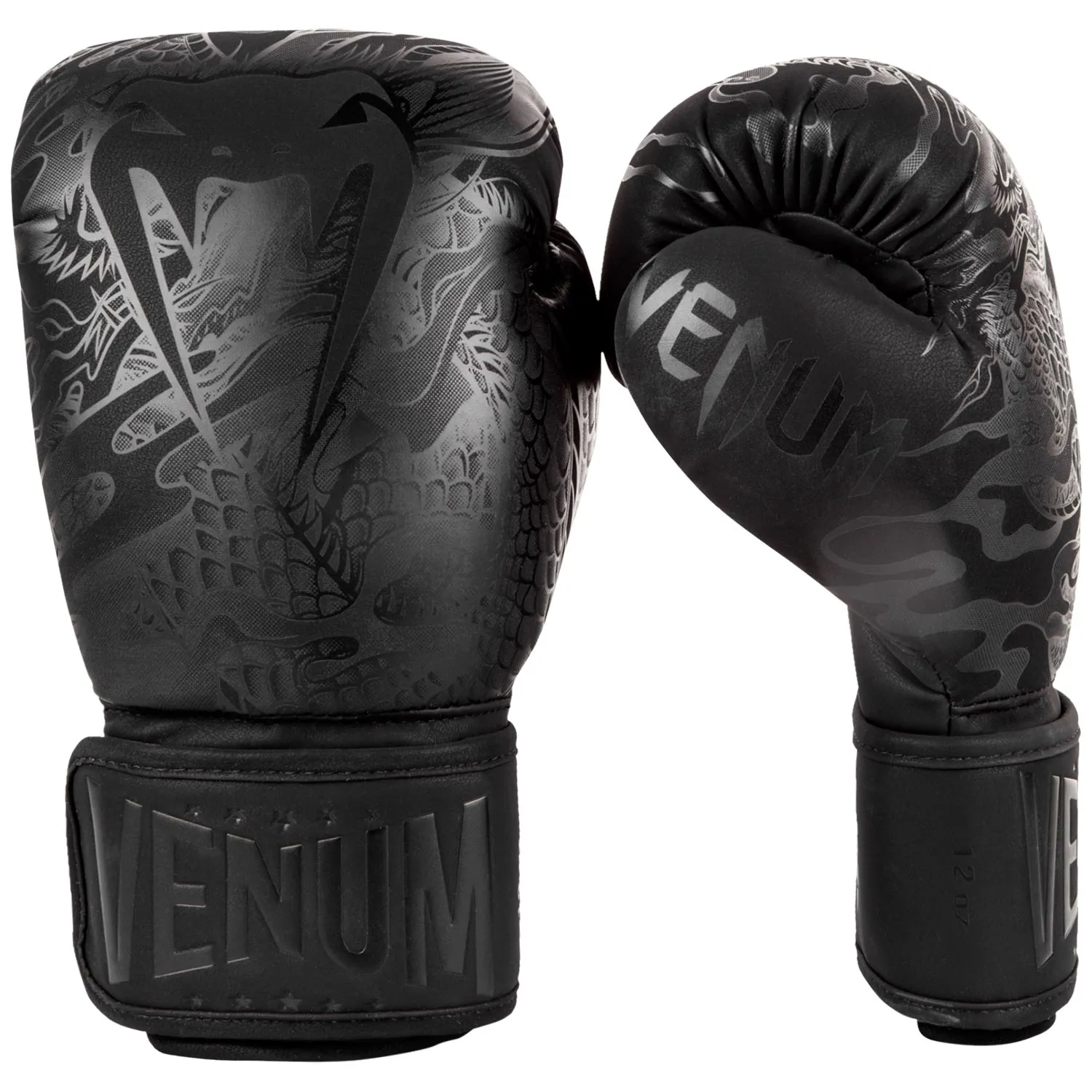 GUANTES DE BOXEO VENUM DRAGON'S FLIGHT  NEGRO/NEGRO