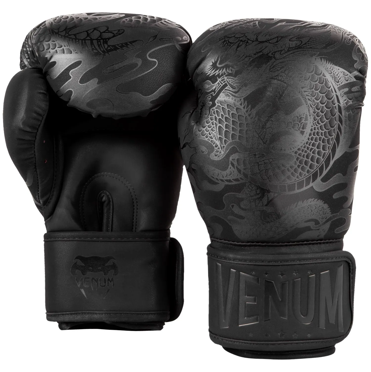 GUANTES DE BOXEO VENUM DRAGON'S FLIGHT  NEGRO/NEGRO