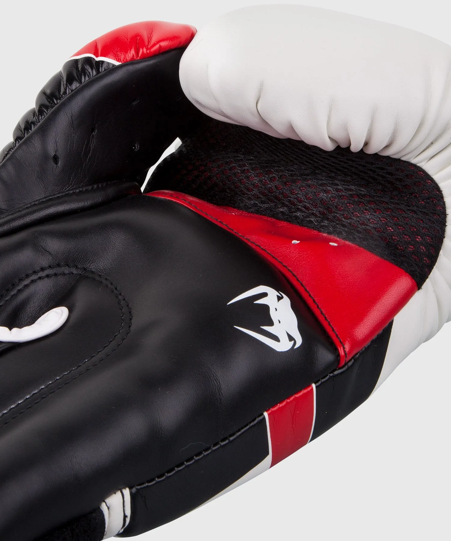 GUANTES DE BOXEO VENUM ELITE  BLANCO/NEGRO/ROJO