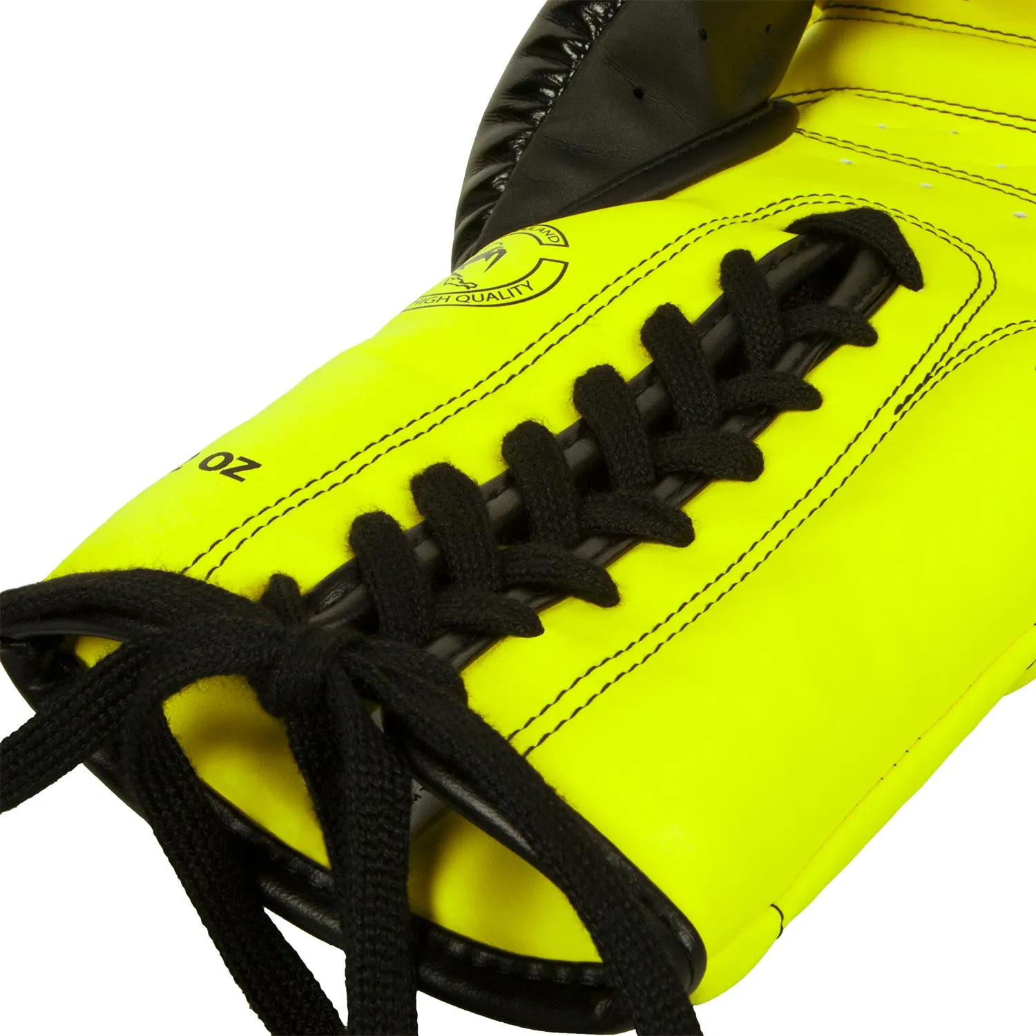 GUANTES DE BOXEO VENUM ELITE  CON CORDONES  AMARILLO FLUO