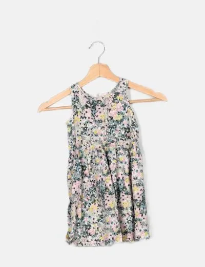 H&M Vestido mini estampado floral multicolor