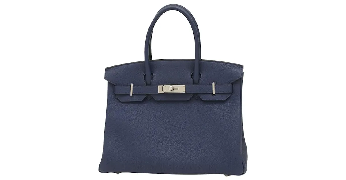 Hermès Birkin 30 Azul marino 