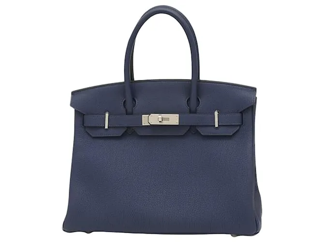 Hermès Birkin 30 Azul marino 