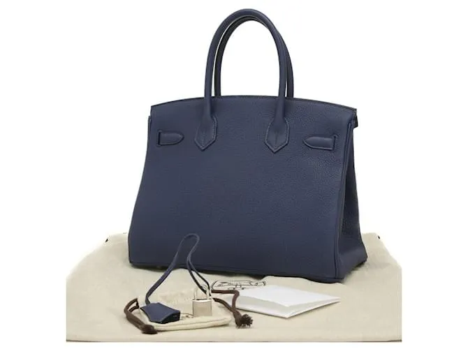 Hermès Birkin 30 Azul marino 