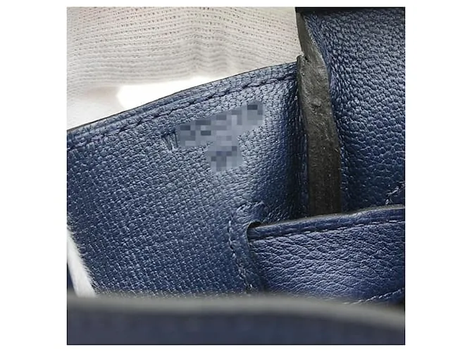 Hermès Birkin 30 Azul marino 