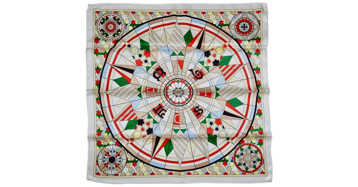 Hermès Rose de compas Multicolor 