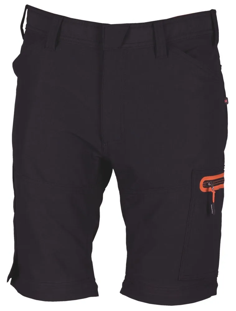 Herock Tornado, pantalón con pernera desmontable de cremallera, negro (cintura 34