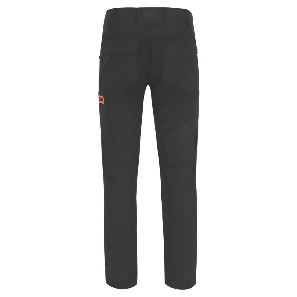 Herock Tornado, pantalón con pernera desmontable de cremallera, negro (cintura 34