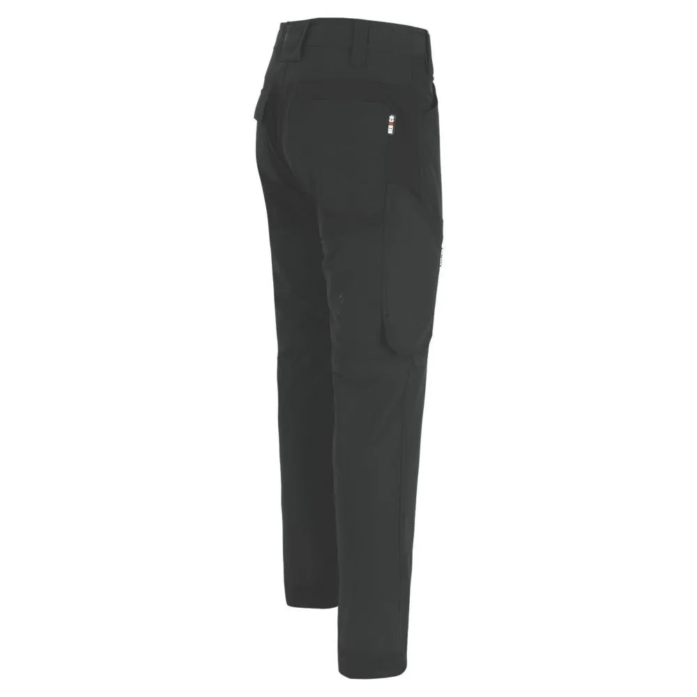 Herock Tornado, pantalón con pernera desmontable de cremallera, negro (cintura 34