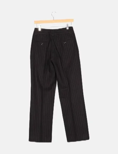 Iceberg Pantalón negro con rayas