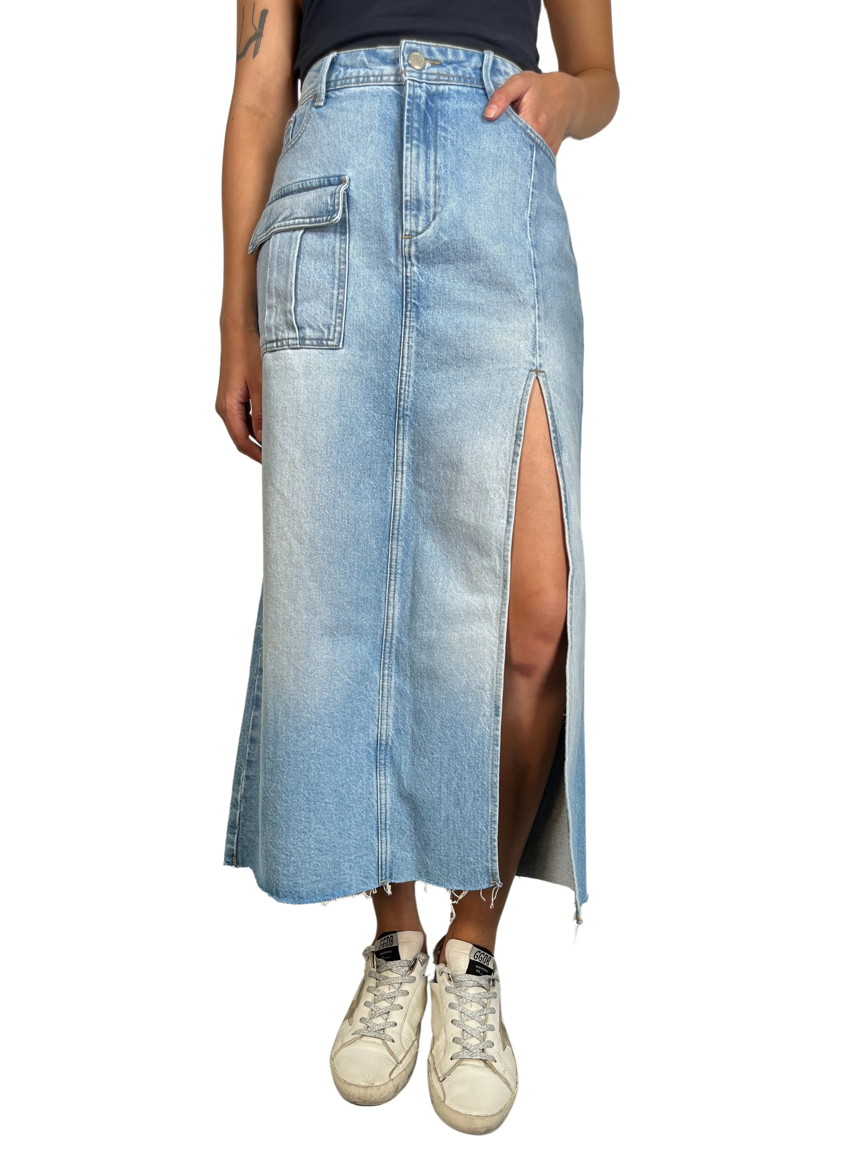 JAZMIN CHEBAR Falda Denim