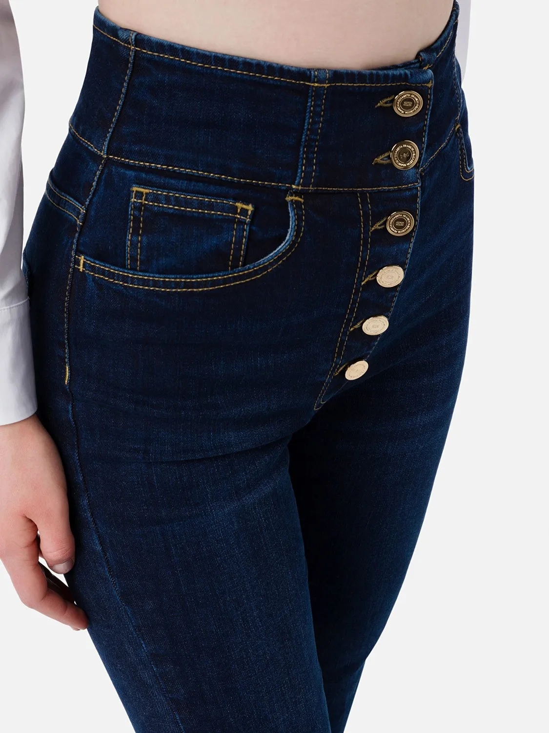 JEANS BOTONADURA ALTA ELISABETTA FRANCHI