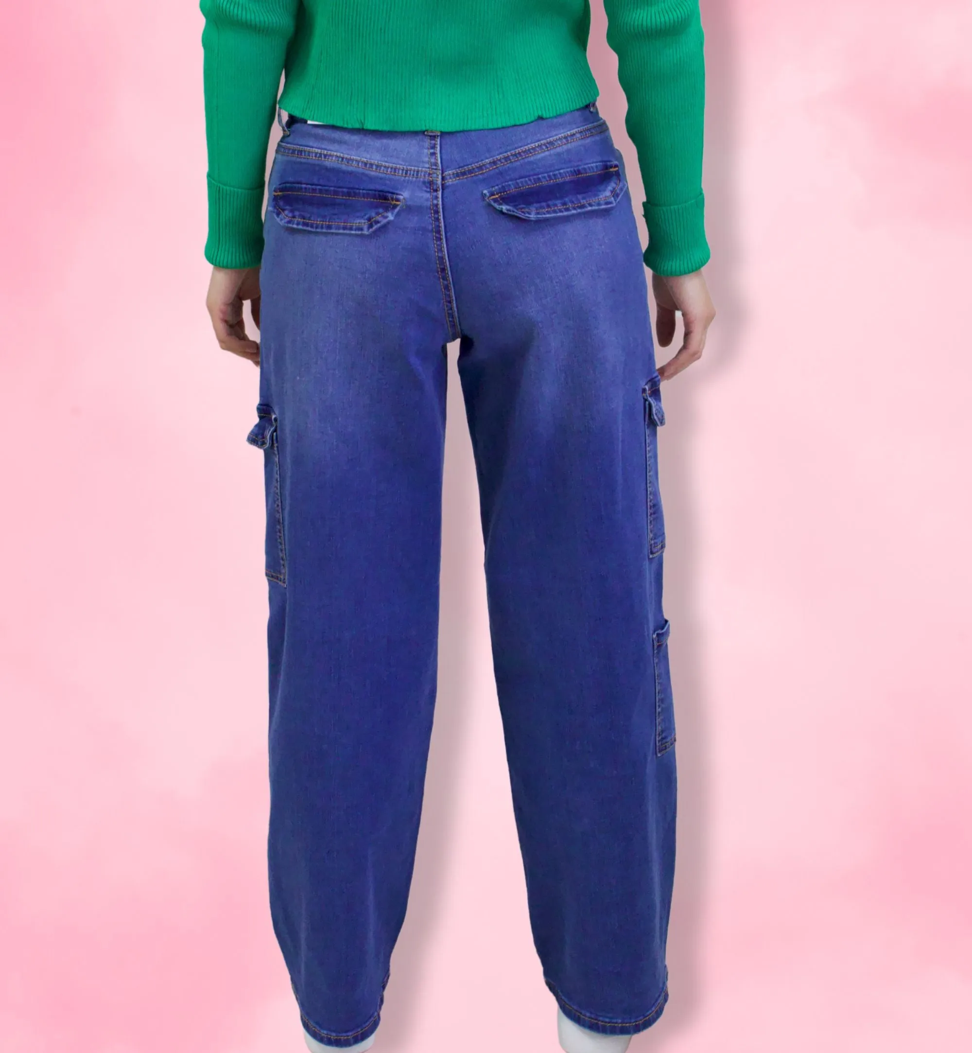 JEANS TIPO CARGO Y WIDE LEG 90336