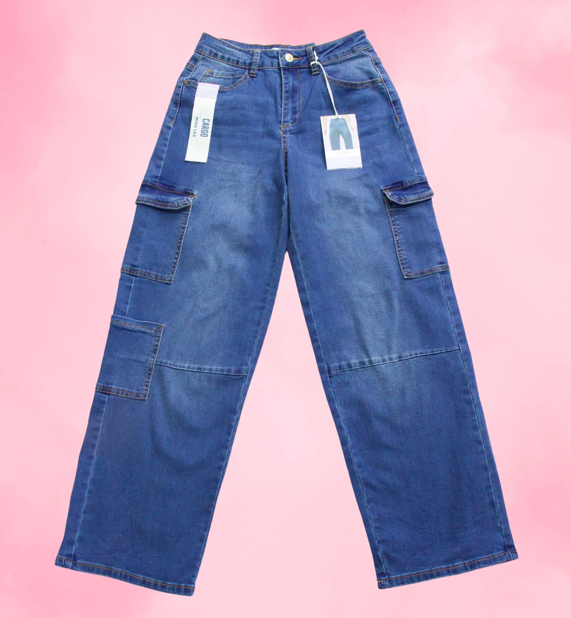 JEANS TIPO CARGO Y WIDE LEG 90336
