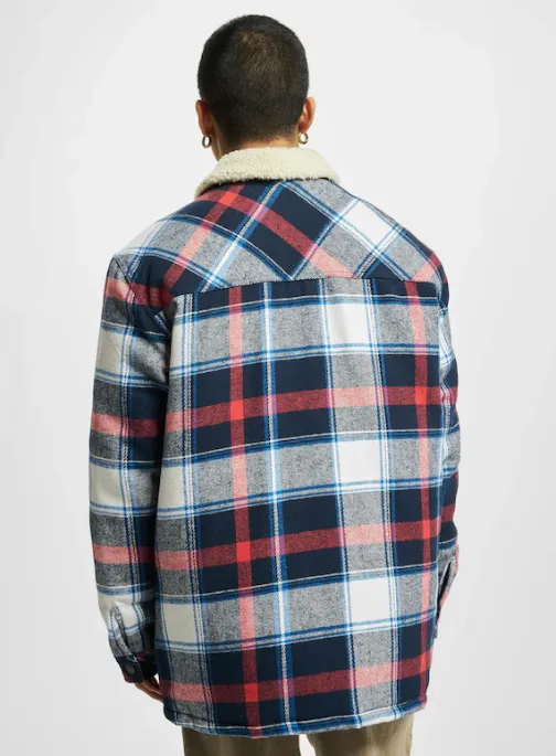 karl kani chaqueta woven retro heavy flannel shirt jacket