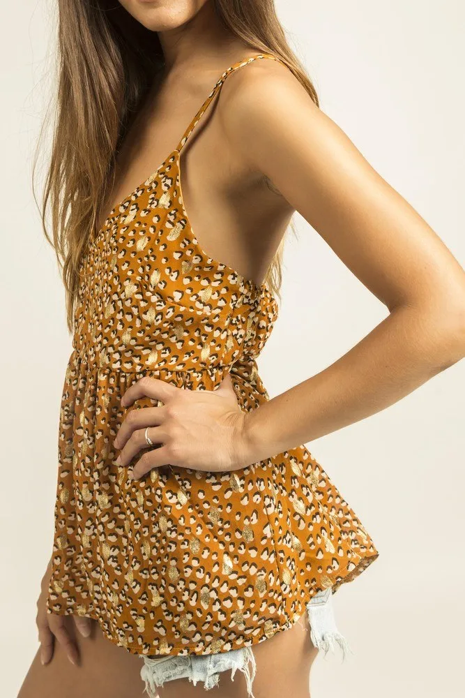 LILIE ROSE 1TP4C  TOP CON TIRANTES CRUZADOS  YELLOW