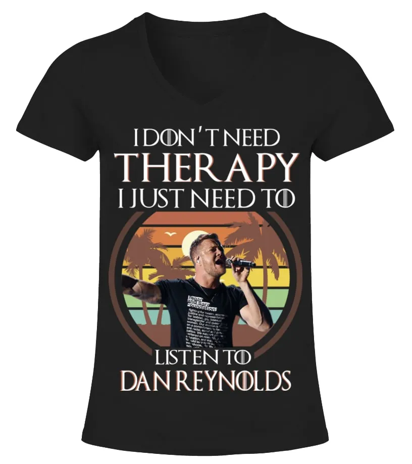 LISTEN TO DAN REYNOLDS Camiseta cuello pico Mujer