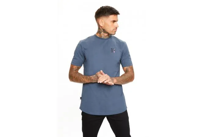 LOGO TSHIRT ANTHRACITE FLORAL