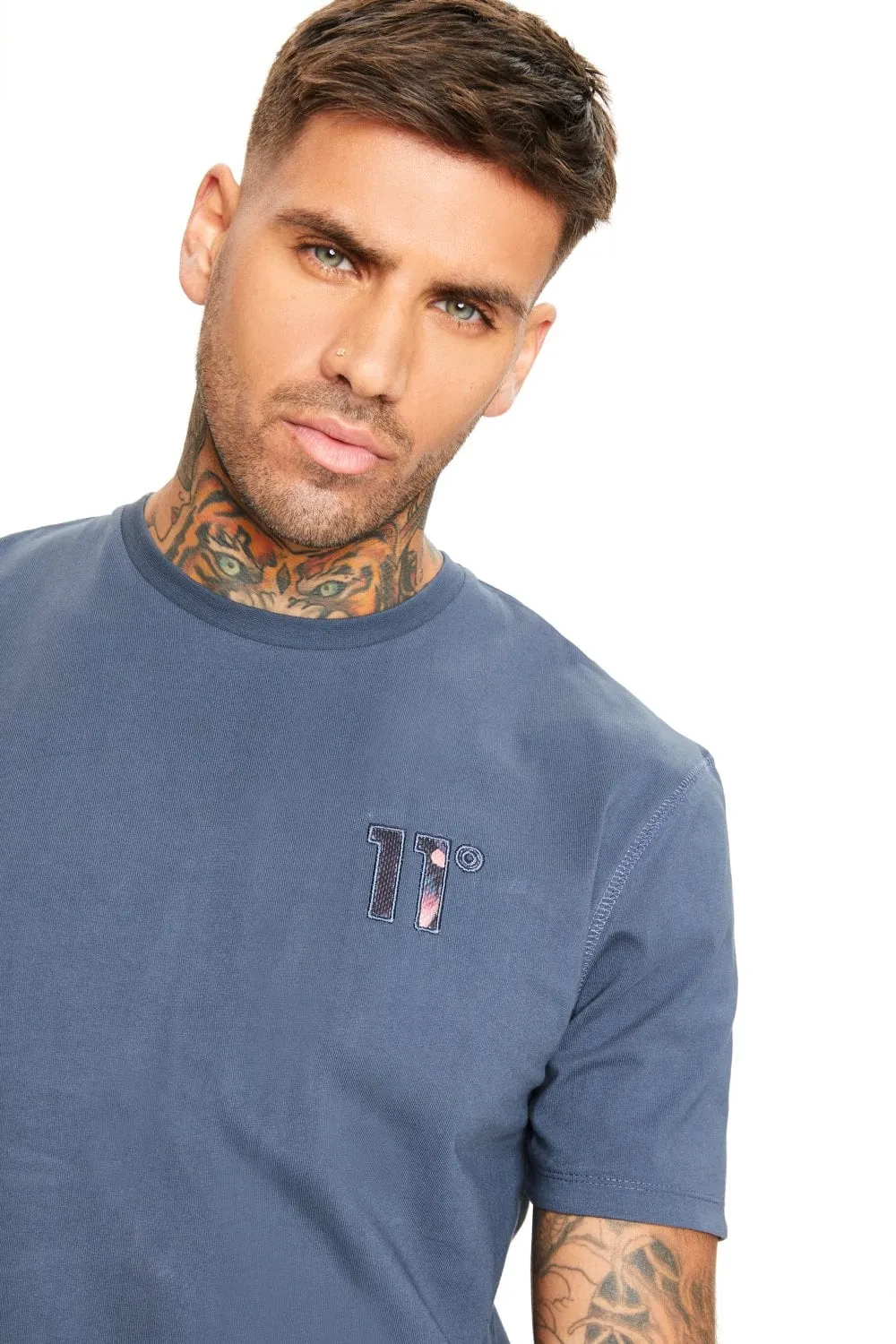 LOGO TSHIRT ANTHRACITE FLORAL