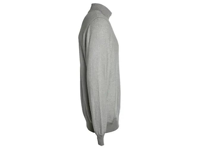LORO PIANA, Tirador de cremallera en gris 