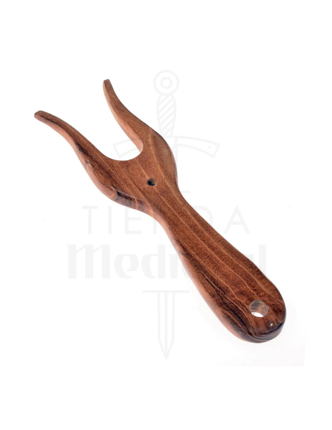 Luceta medieval tradicional en madera (16x4,5 cm.)
