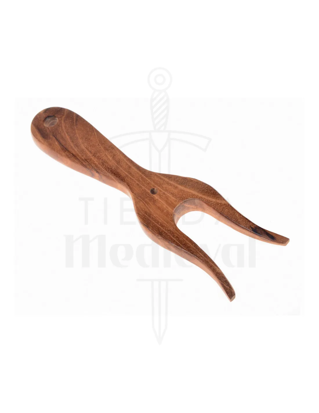 Luceta medieval tradicional en madera (16x4,5 cm.)