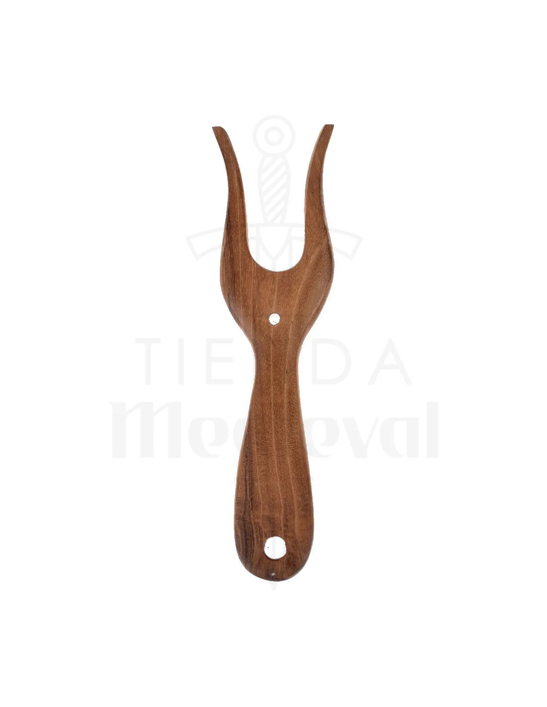 Luceta medieval tradicional en madera (16x4,5 cm.)