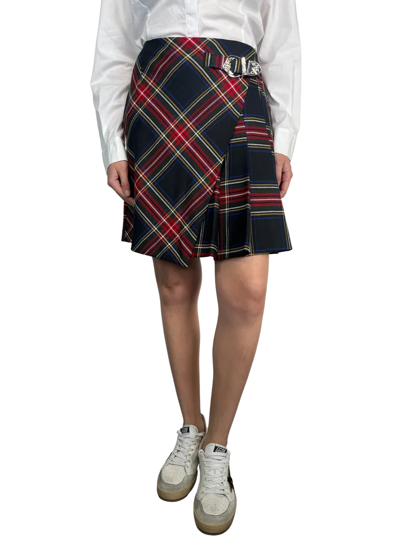MAJE Falda Escocesa