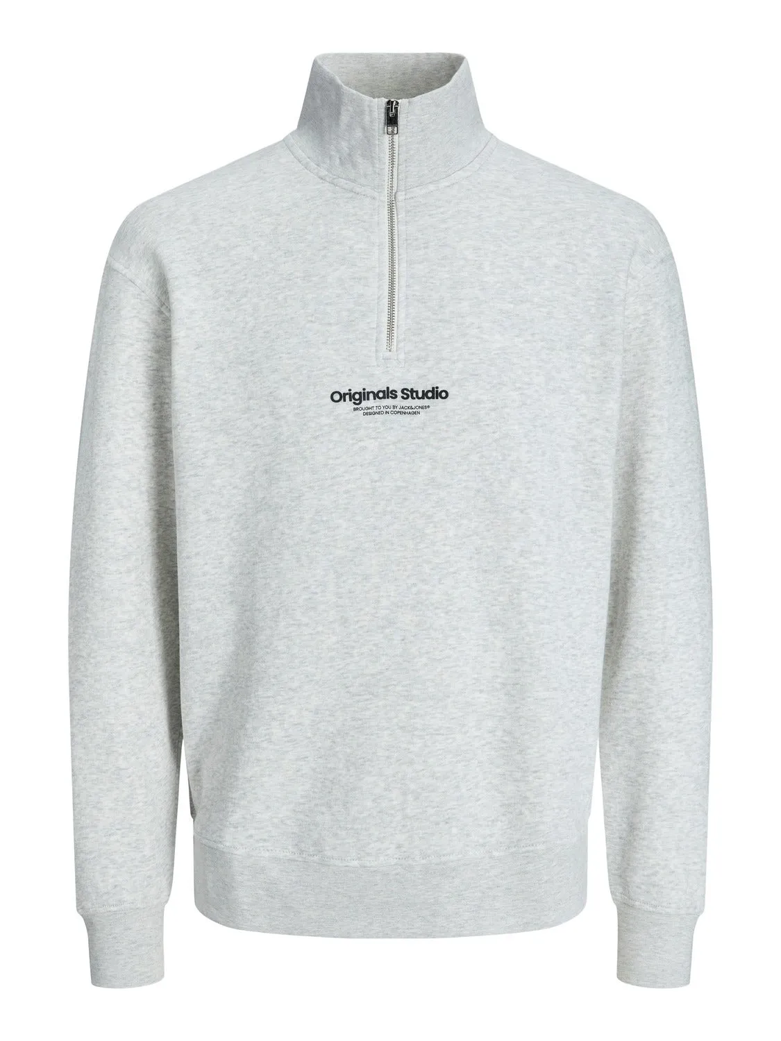 Media cremallera Con texto | Gris intermedio | Jack & Jones®