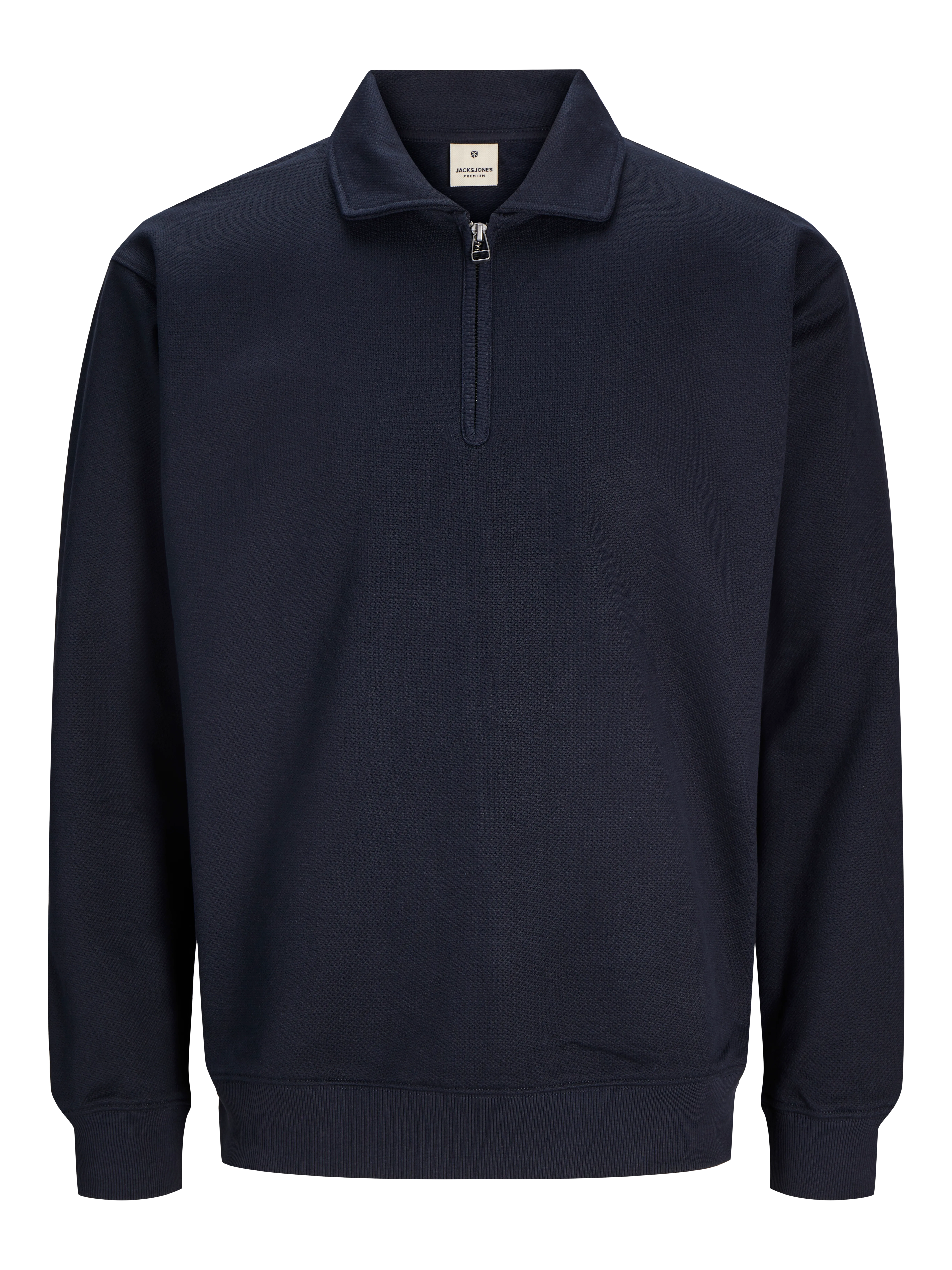 Media cremallera Liso | Azul oscuro | Jack & Jones®